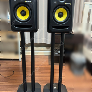 KRK Rokit 5 G3 모니터링 스피커 1조(2통), 철제 스탠드 포함
