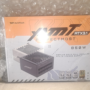 퍼펙트모스트 850W 80PLUS골드 풀모듈러 ATX3.1 블랙 팝니다.
