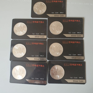 한국금거래소 메이플 은화 2019 7개 일괄