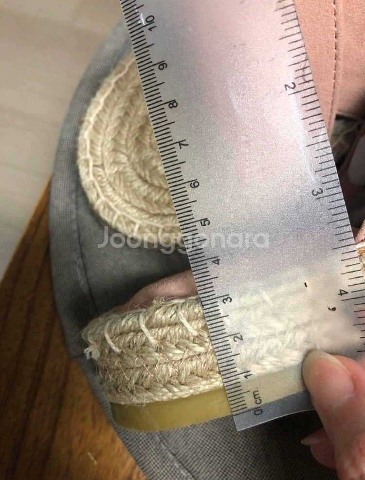 슈펜 라탄 슬리퍼 핑크색 240mm 새상품--3