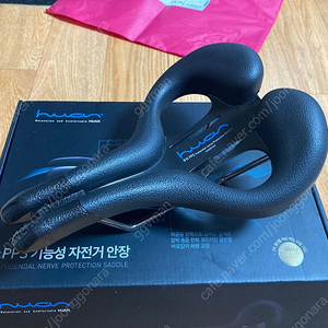 [택포]휴안 PPS4 무통증 전립선 자전거 안장 블랙 신형