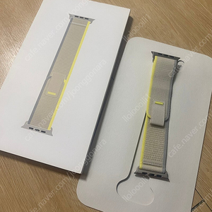 애플워치 정품 49mm 옐로우 트레일루프 s/m