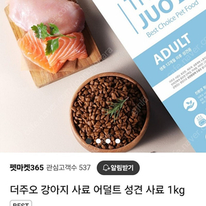 더주오 강아지 어덜트 사료 3봉지 3키로 택포