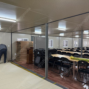 (24m*9m) 8연동형 컨테이너 판매(약 65평) 식당/교육장 추천(온돌판넬 포함)