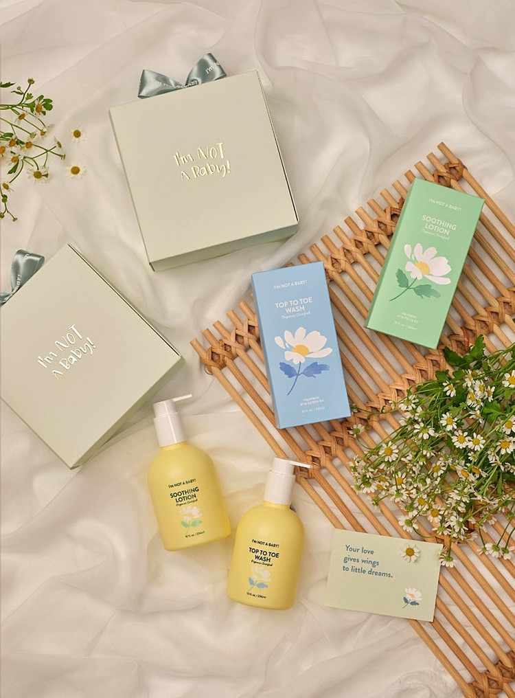 아임낫어베이비 유기농 인증 기프트 세트(유아 바디워시&수딩로션)--4