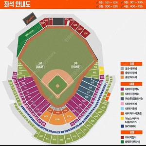 최저가)23일 금욜 주말 한화 4연석 명당 내야지정석 통로 응원석