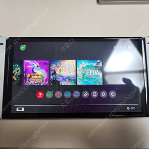 닌텐도 스위치 OLED 화이트 + 젤다 야숨,왕눈, 포켓몬 바이올렛 포함 판매합니다.