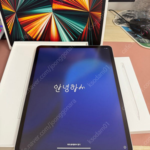 아이패드 프로 12.9 5세대 m1 128기가 실버+애플펜슬2