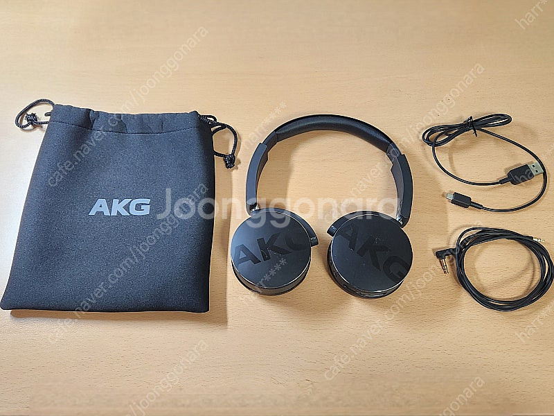 AKG 무선 헤드폰 블랙 (y50bt)--0