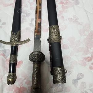 장식용 단검 3점 고급금속 수제품