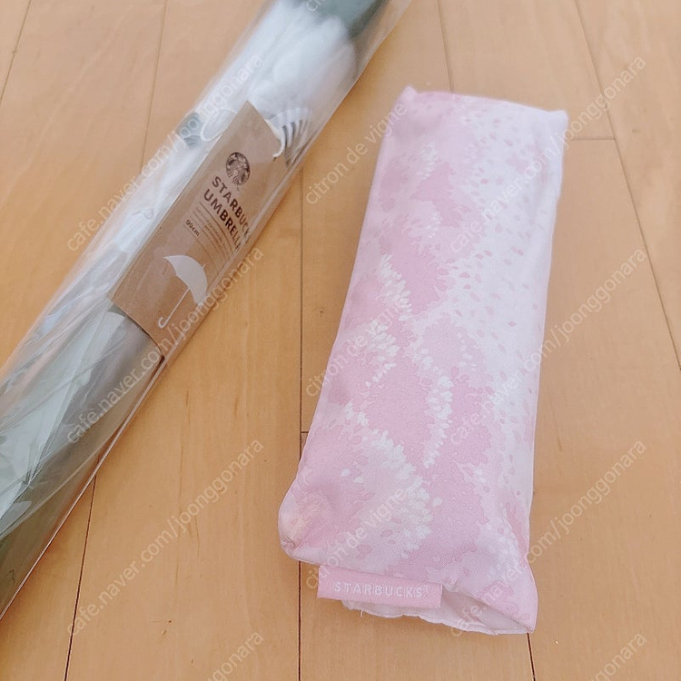 새상품 스타벅스 투명 우산 그린 + 스타벅스 벚꽃 5단 양산 우산 이미지
