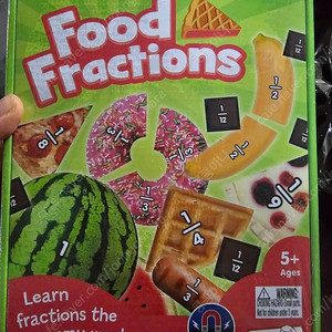 주니어러닝 Food Fractions 수학 교구 미개봉 새상품