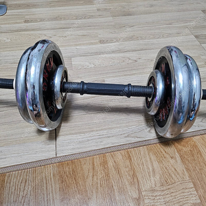 역기용 크롬 바벨 경량 원판 5Kg X2, 3Kg X 2