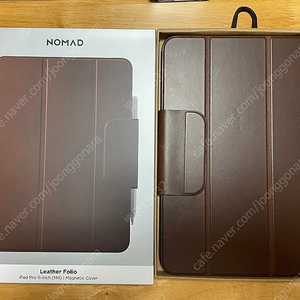 노마드(NOMAD) 아이패드 프로 M4 11인치 가죽 폴리오 케이스 마그네틱커버/애플펜슬 수납