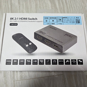 [판매] HDMI 스위치 (리버네트워크 NX-HD0201SW-8KS 2:1)