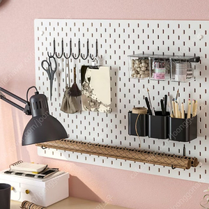 이케아 스코디스 페그보드 화이트 36x56cm 선반 보관용기 후크 액세서리 팝니다. IKEA SKADIS