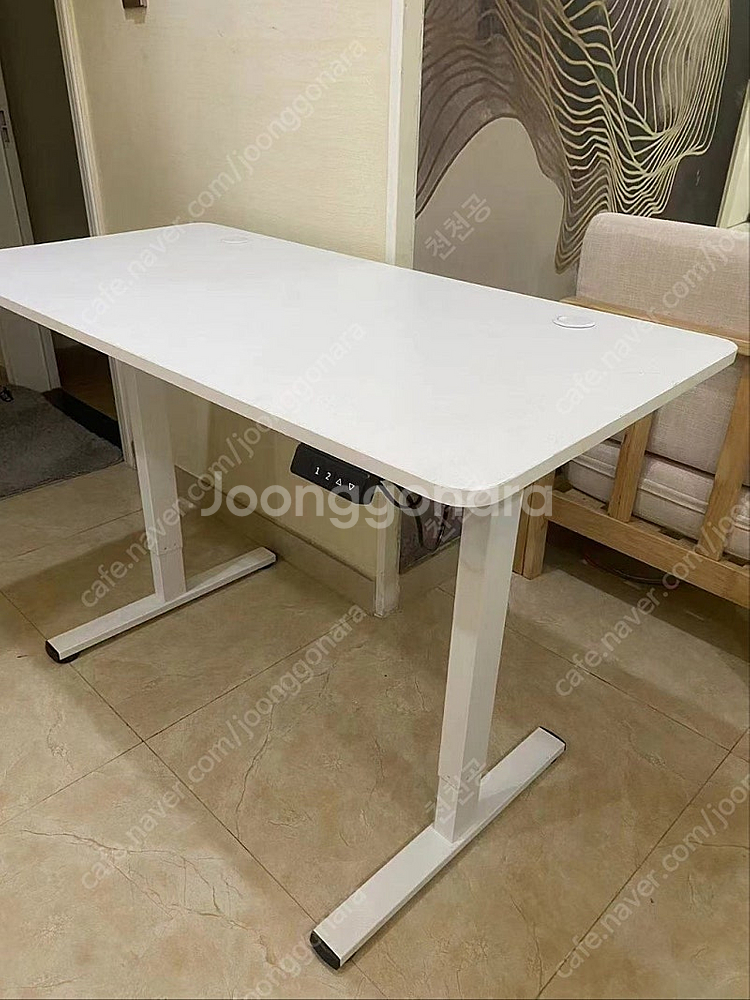 높이 조절 스탠딩 책상(전동), 모니터, 컴퓨터(고사양...--1