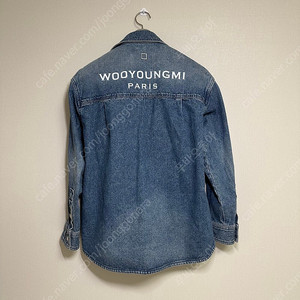 25SS 우영미 코듀로이 데님 백로고 셔츠 블루 44 size