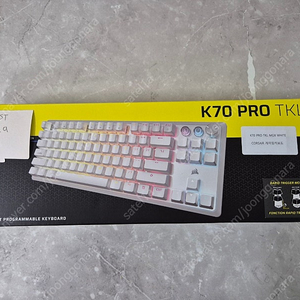 커세어 K70 PRO TKL MGX 래피드트리거 게이밍 기계식 키보드 화이트 마그네틱 자석축