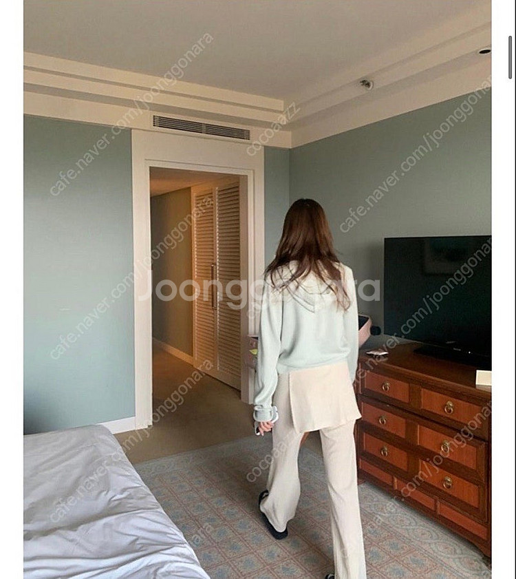타낫 레이어드 랩 팬츠 크림--2