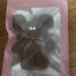 던킨 와사비베어 갈색 초콜릿베어 인형 키링
