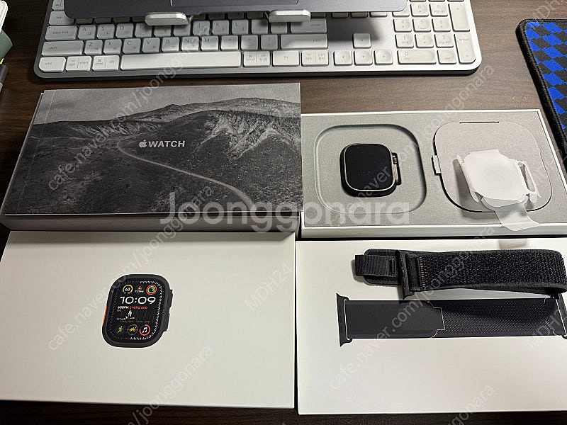 애플워치 울트라2 티타늄 블랙 버전 (애케플 포함)_블...--0