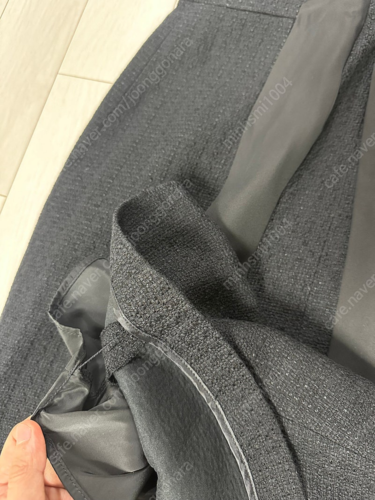 브라이드앤유 EMMA Collar detailed mermaid tweed dress (Black) 2사이즈 이미지