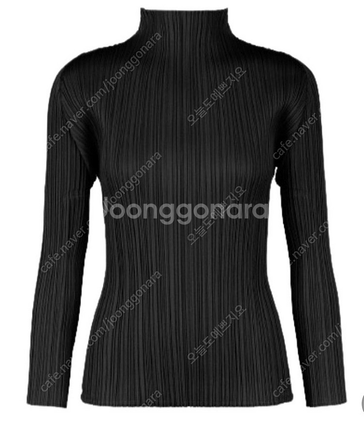 플리츠플리즈 티셔츠 BASICS JK104 블랙 3사이...--0