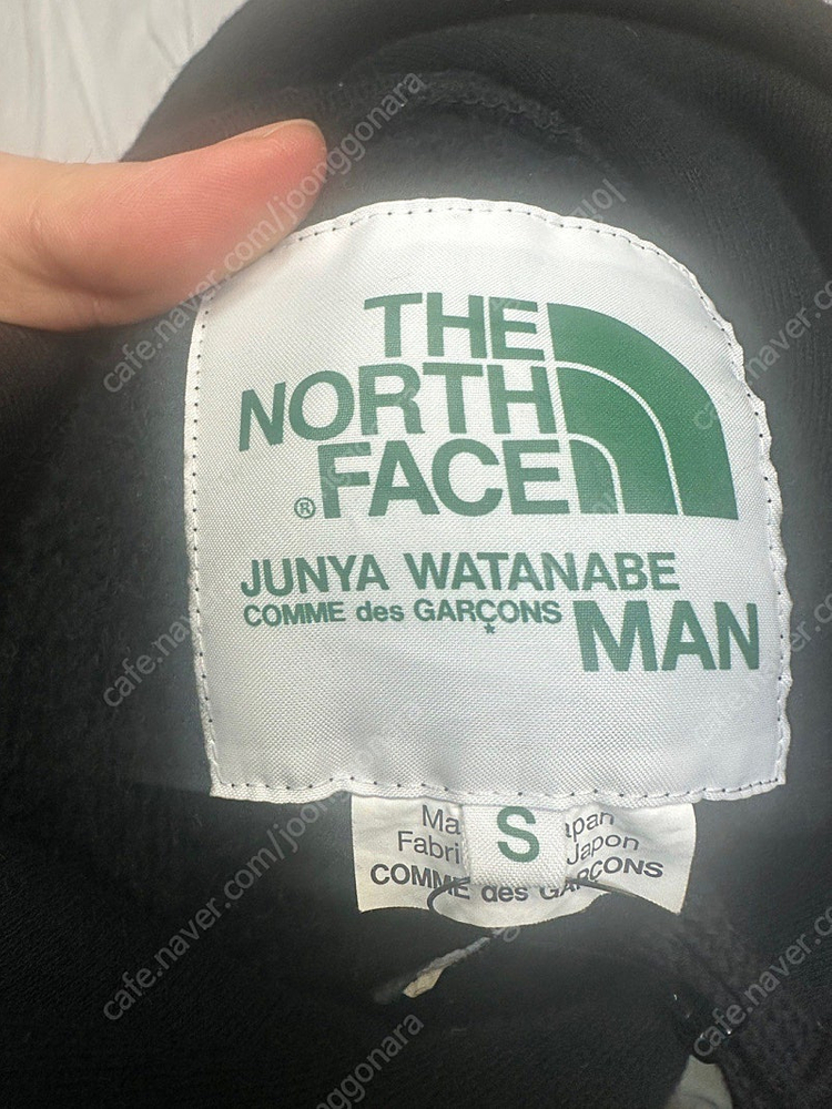 준야와타나베 노스페이스 17fw 빅로고라이더후드티 S 이미지