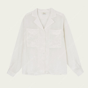Ribbonbit Maze Pocket Blouse - Ivory 리본빛 마제 포켓 블라우스