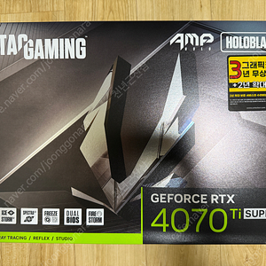 조텍 지포스 RTX 4070 Ti SUPER AMP HOLO 그래픽카드 팝니다