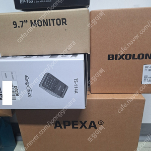 [판매중] 포스 장비 일체 (포스뱅크 Apexa G+듀얼모니터+카드단말기+사인패드+프린터)