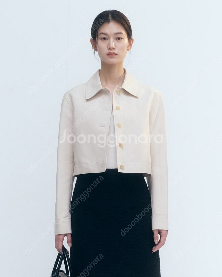 24ss 시에 레너 스티치 크롭 재킷 에크루베이지 s--0