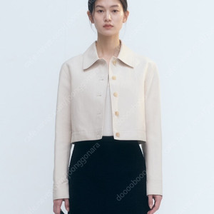 24ss 시에 레너 스티치 크롭 재킷 에크루베이지 s