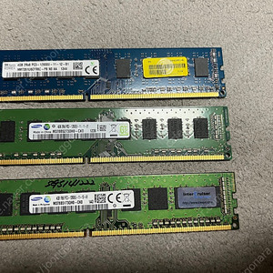 삼성/sk ddr3 4gb ram 3개 데스크탑 램