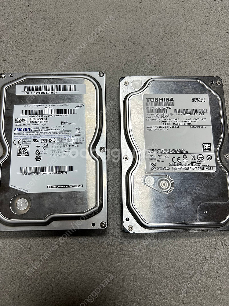 삼성 hd322hj / toshiba dt01aca05...--0