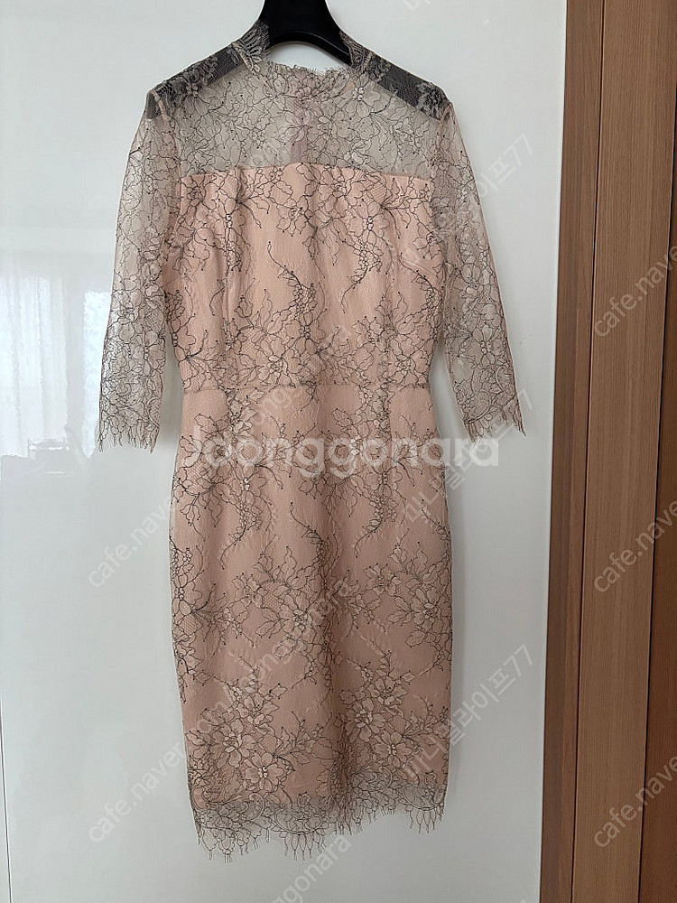 시에 (더실루엣) 세레모니 시스루 레이스 원피스 M사이...--1
