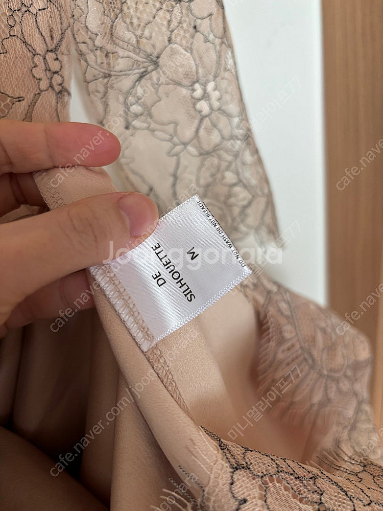 시에 (더실루엣) 세레모니 시스루 레이스 원피스 M사이...--4