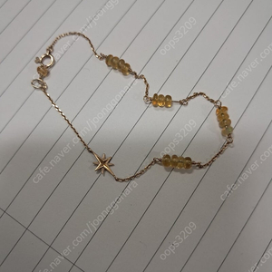 일본 스타 주얼리 10k 원석 팔찌 17.5cm 택포12만>>택포10만