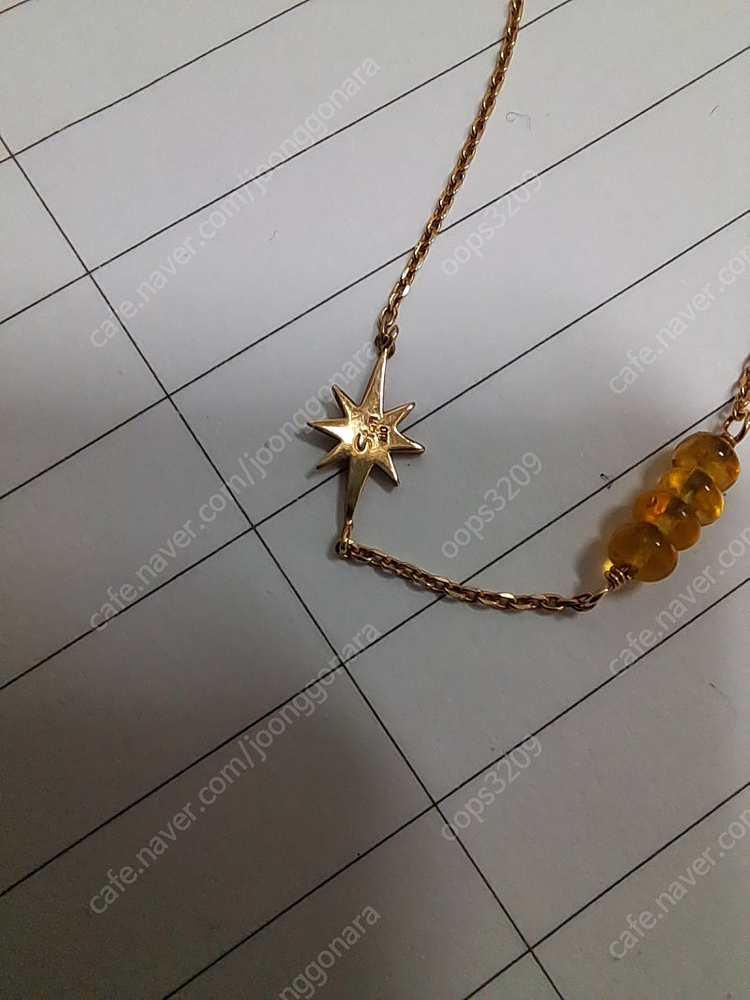 일본 스타 주얼리 10k 원석 팔찌 17.5cm 택포12만>>택포10만 이미지