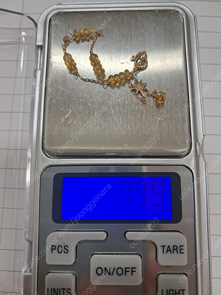 일본 스타 주얼리 10k 원석 팔찌 17.5cm 택포12만>>택포10만 이미지