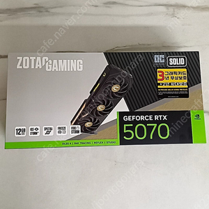 ZOTAC 조택 RTX 5070 SOLID oc 블랙 팝니다