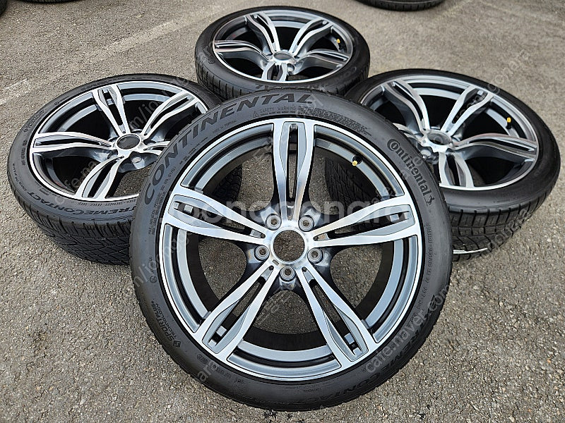 [판매] BMW M5 스타일 19인치 휠 타이어 세트 팝니다.F바디용--0