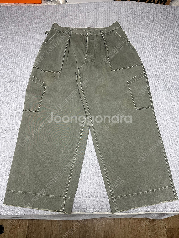 아프레쎄 25SS Vintage USAF Hemmed Bottoms 세이지 3--0