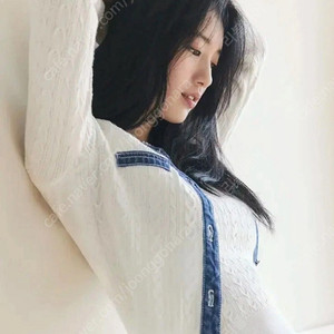 (새상품) 게스 수지 데님 가디건 xs