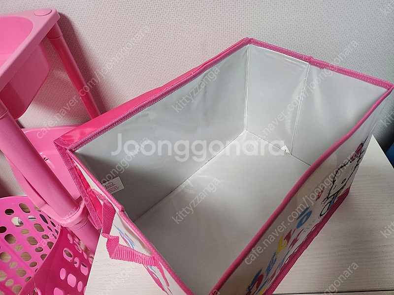 새제품) 고전키티 보관함 수납함--2