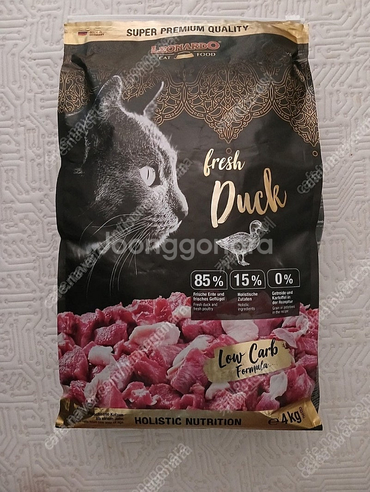 레오나르도 순수생육 사료 오리맛 4kg 두포--0