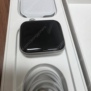 애플워치6 실버 44mm GPS 풀박스 (미사용 정품 스포츠루프 포함)