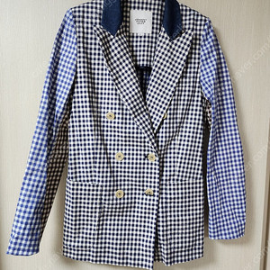 쟈니헤잇재즈 체크 자켓 블레이져 코튼자켓