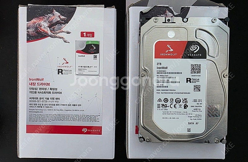 씨게이트 나스용 IRONWOLF HDD 2T / 25....--1